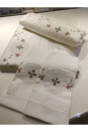 Our Handcrafted Needle Lace Rococo, Embroidered Pique and Duvet Cover Set Consists of 7 Pieces. 8251857154 - incisecrethome