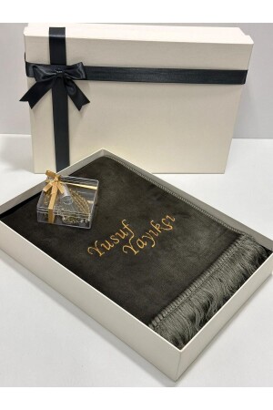 Our Named Prayer Rug Aydın Prayer Rug Set - İslami Hediyeler
