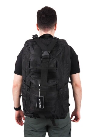 Outdoor 65 Lt Black Camping Mountaineer Holiday Backpack - Black Bag KORDAKMRKT65 - KORDAK