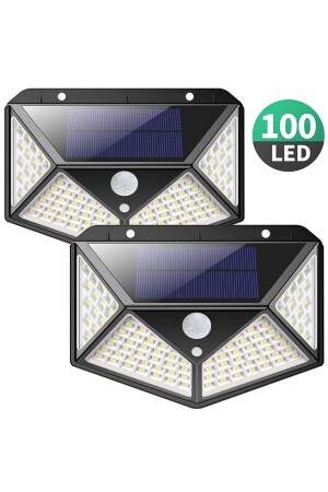 Outdoor LED Lighting with Motion Sensor Solar Powered Photocell Solar Lamp with 100 LEDs - Genel Markalar