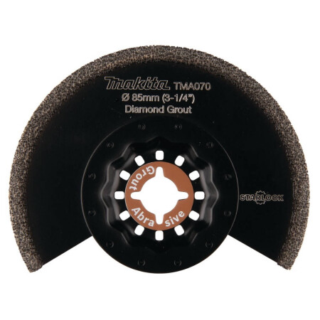 Oval blade with diamond grain MAKITA Multitool TMA070 85mm - Makita Accessories