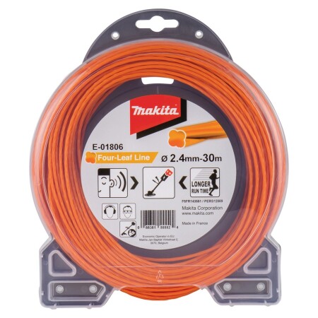 Oval spiral line MAKITA 2.4mmx30m - Makita Accessories