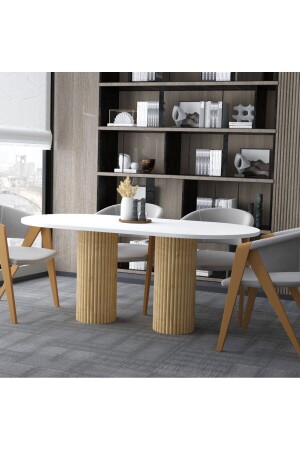 Ovaler Esstisch im Sonderdesign 180*90 Wohnzimmertisch - Seyvey Dizayn