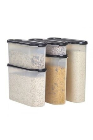 Ovaler Satz mit 5 schwarzen Abdeckungen TYC00195027814 - Tupperware