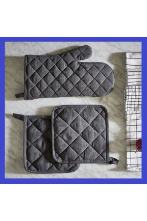 Oven Mitts and Handle Set Gray Color - Ikea