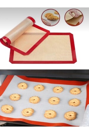 Ovenable Self-Oiling Silicone Baking Mat-Dough Rolling Mat 30x40 Cm - M Mimoza Park