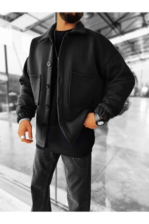 Oversize Basic Rahat Ceket Siyah 2887siyah - ablukaonline