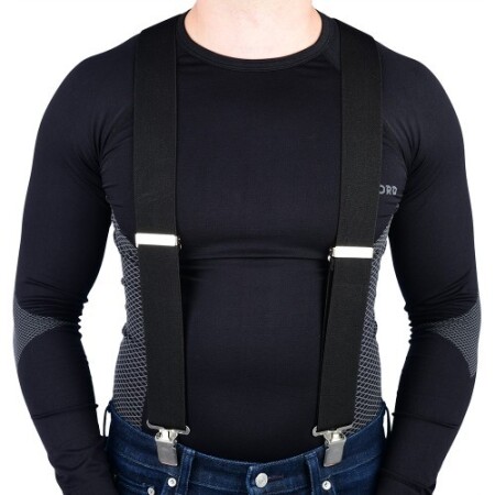 Oxford Riggers Suspenders - Black - Oxford