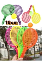 Oyuncak 10'lu Set Plastik Raket Karne Hediyesi Okul Öncesi Hediyelik 16 Cm Mini Boy Tenis Raketi HYD-8945828-5358 - Hyd 