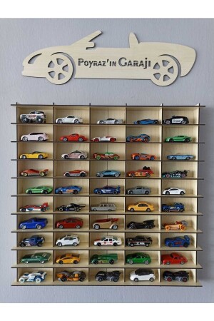 Oyuncak Araba Rafı 50'li 1-64 (hotwheels Ve Matcbox Arabaları Için Uygundur) - Crdesign