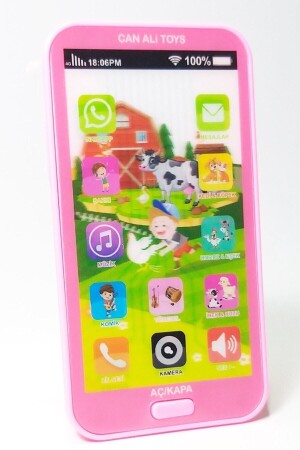هاتف محمول ذو شاشة لمس من طراز MNZ-Toy مع صوت تركي و12 وظيفة - Can Ali Toys