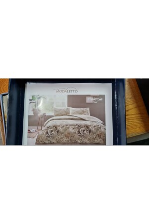 Özdilek Doppelbett-Bettbezug-Set Hortencia Green ÇK570049 - Modaletto