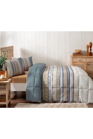 Özdilek M. Vision Lineal Green Double Sleeping Set - Modaletto