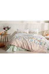 ÖZDİLEK SINGLE SALMON SPRING GARDEN DUVET COVER SET 8697353592560 - Özdilek