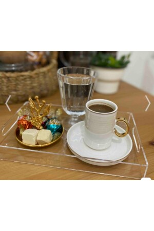 Ozmrt 2 Pieces Plexiglass Decorative Presentation Tray (14 Cm-22 Cm Total 2 Items) 58899 - SOLİDCLASS