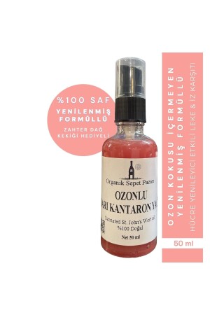 Ozonated St. John's Wort Oil 50 Ml Glass Bottle with Dropper - Organik Sepet Pazarı