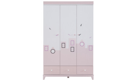 Ozzo 3 Door Wardrobe - Cadde Yıldız