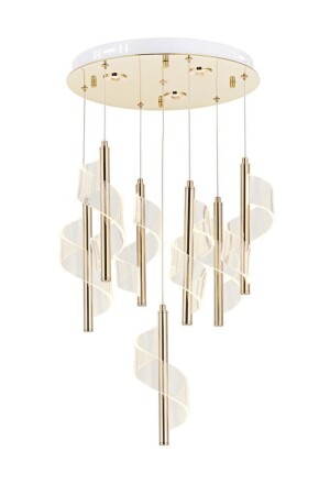 P7077-6+1 7-Piece Pendant Lamp LED Chandelier P7077-6+1 GD - Eray Aydınlatma