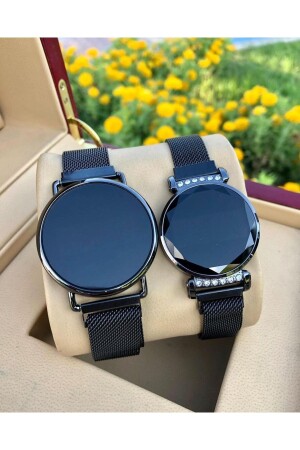 Paar-Armbanduhr mit Magnetarmband, digitale Liebhaberuhren in 2 separaten Geschenkboxen ÇENÇEN01249 - ÇENÇEN