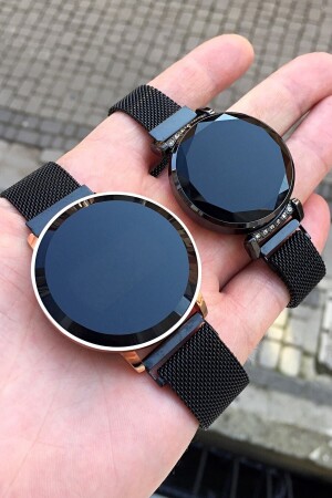 Paar-Armbanduhr-Set für Herren und Damen mit Touchscreen und magnetischem Stroharmband, Liebhaber-Kombination 27122020CFT001 - Choppers