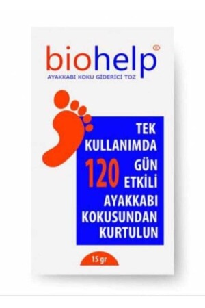 Pack of 12 Shoe Deodorizing Preventive Powder 120 Days Effective - Biohelp