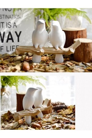 Pack of 2 Bird Wall Hanging Ornament Decorative Wall Ornament Modern Wall Ornament himi2likuslarr - himi teraryum objeleri