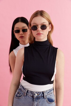 Pack of 2 Turtleneck Sleeveless Neck Collar Zero Sleeve Neck Collar Hijab Neck Collar Low-cut Concealer - Mirach