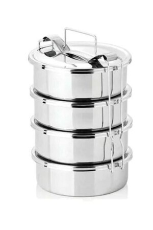 Pack of 4 Stainless Steel Single Person 12x6 Cm MG-HRN-1-4 - MG