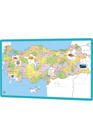 Pädagogische politische Karte von Türkiye, geschnitten nach dem Puzzle der Provinzgrenzen - Laço Kids