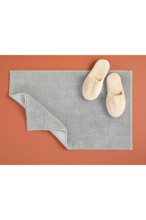 Paige Polyester Pasta Bath Mat 50x80 Cm Gray 10035543 - English Home