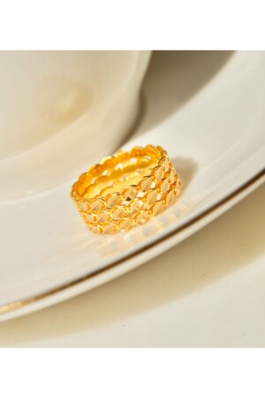 Pailletten-Burma-Goldring (22 Karat) - Karadeniz Kuyumculuk