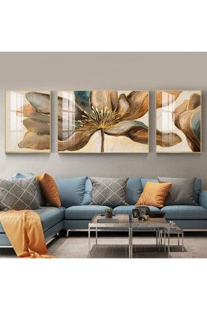 Painting Set - Framed Painting 3 Piece Painting Models for Living Room - Tek Tasarım