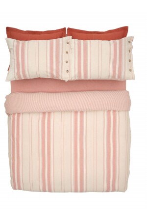 Palma Single Duvet Cover Set Terracotta 200. 21. 01. 0552 - Karaca Home