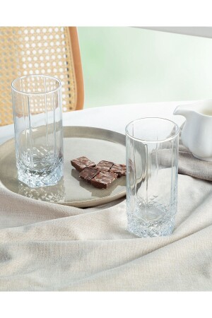 Pamella Set of 4 Soft Drink Glasses - 440 ml - Madame Coco