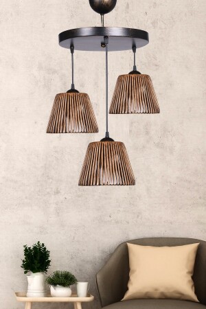 Pamie Antique 3 Piece Pendant Lamp with Tray Hnmd-42 SH323 - hmydesign