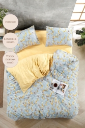 Pamuklu Çift Kişilik Nevresim Takımı | Konforlu Ve Şık Yatak Odası Deneyimi ÇİCEKLİNEVTAK - Lavender Home Textile