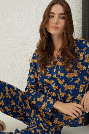 Pamuklu Düğmeli Pijama Takım 451 - Strawberry