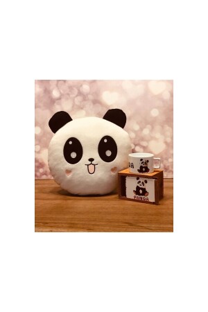 Panda-Kissen und Becher-Set pndst - hediye
