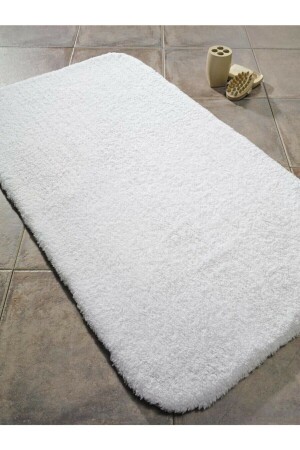Panda Soft 60x100 White Bath Mat Puffy Mat Fluffy White - MACRO HOME