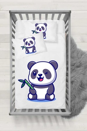 Pandalet Patterned Baby Duvet Cover Set NS1 - Genel Markalar