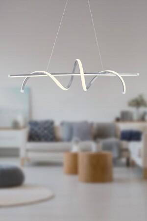 Pane Chrome Modern Led Chandelier White Light Living Room Kitchen Room Hall Led Chandelier Dining Table Led Chandelier - Dekorluna