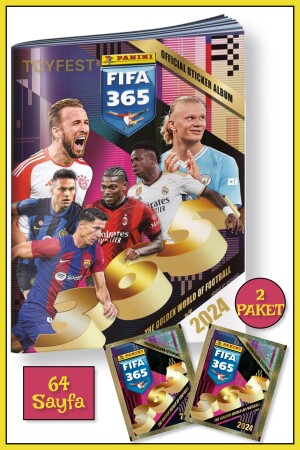 Panini Fifa 365 2024 Fußballspieler-Aufkleber, Karten, Album, Magazin + 2er-Pack (10 Aufkleber) - Toyfest