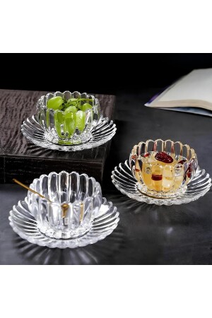 MNZ-Papatya 12 قطعة طاسة خفيفة مجموعة عرض حامل - Vadi