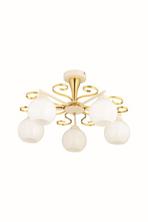 Papatya 5-Piece Gold Modern Chandelier G-630-5G - Trendylight