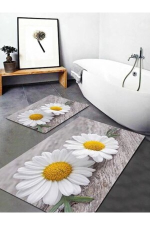 Papatya Desen Halı Takımı (60x100-40x60) - Papatya WLLY-PAPATYA - WOOLLY HOME COLLECTİON