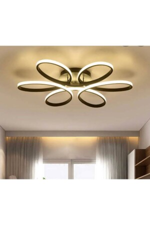 Papatya Modell LED-Kronleuchter Schwarz MNL5001 - MİNELDESİNG