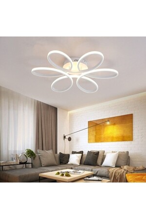 Papatya Modern Design Bedroom - Living Room - Kitchen White Color Daylight And White Led Chandelier PPT0 - Fer Avize