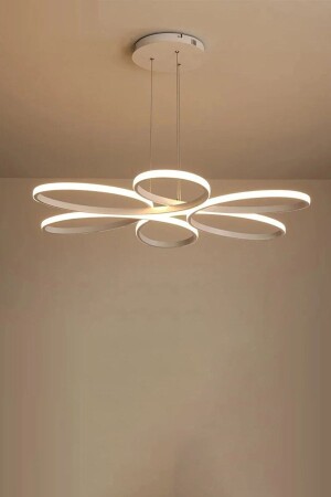 Papatya Modern Design Bedroom - Living Room - Kitchen White Color Daylight And White LED Pendant Lamp Chandelier TYC00555849938 - Fer Avize