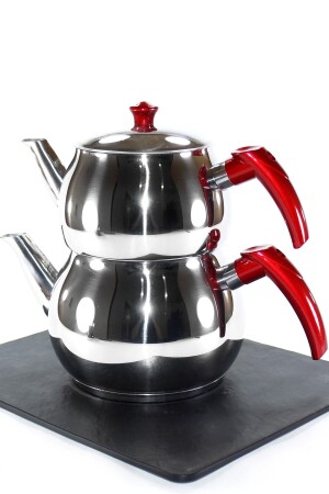 Papatyam Küre Family Size Steel Teapot 3.5 Liters with Double Lid Papatyam Küre Family Size Teapot - Papatyam Çelik