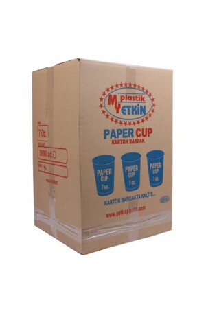 Pappbecher 3000 Stück. EL-8680489107302 - Yetkin